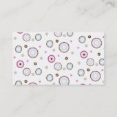 Roze cupcake bakkerij Visitekaartje (Achterkant)