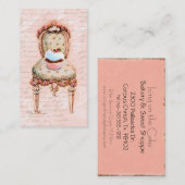 Roze cupcake bakkerijprofielkaart visitekaartje (Voorkant / Achterkant)