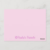 Roze Cupcake bord bedank kaart (Achterkant)