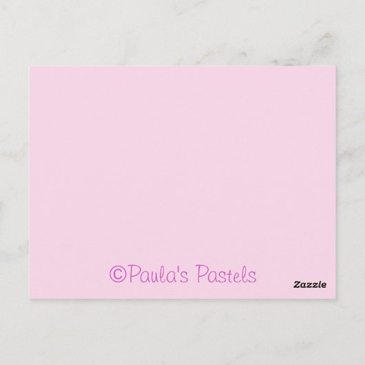 Roze Cupcake Bord Bedankt Ansichtkaart Briefkaart (Achterkant)