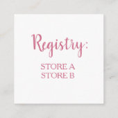 Roze Cupcake Bow Sprinkles Weddenschap Vrijgezelle Informatiekaartje (Achterkant)