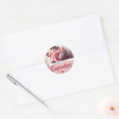Roze Cupcake Cake Fotosjabloon Baking Label (Envelop)
