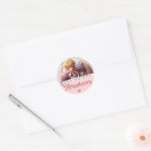Roze Cupcake Cake Fotosjabloon Baking Label (Envelop)