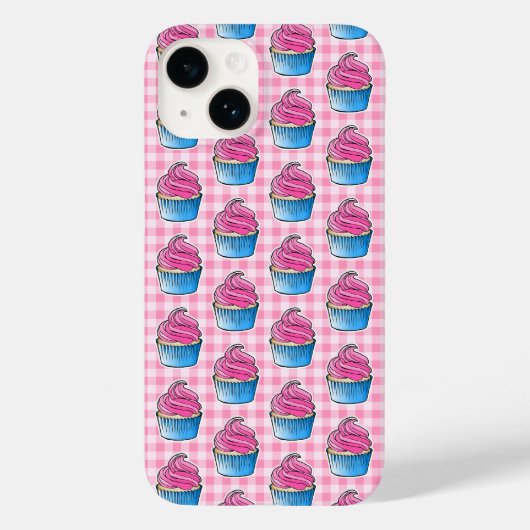Roze Cupcake Case-Mate iPhone Case (Achterkant)