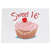 Roze cupcake design Sweet 16