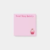 Roze Cupcake Dessert Post-it® notes (Voorkant)