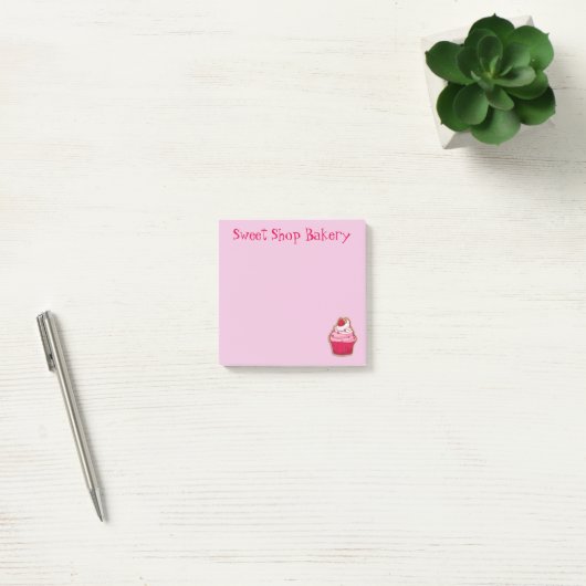 Roze Cupcake Dessert Post-it® notes (Kantoor)