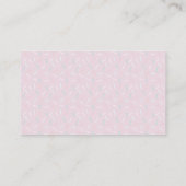 Roze Cupcake & Donut Baby Luier Raffle Ticket Informatiekaartje (Achterkant)