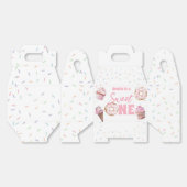 Roze Cupcake & Donut Verjaardag Favoriete Boxen Bedankdoosjes (Ongevouwen)