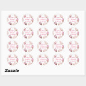 Roze Cupcake Donut Verjaardag Sticker (Vel)