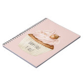 Roze Cupcake Eikel Notitieboek (Linkerzijde)