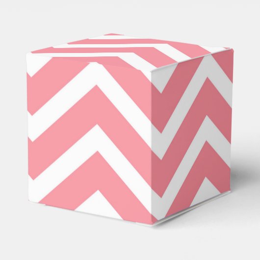 Roze cupcake en Chevron Bedankdoosjes (Achterkant)