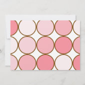 Roze Cupcake en Stippen Verjaardag Kaart (Achterkant)