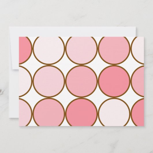 Roze Cupcake en Stippen Verjaardag Kaart (Achterkant)