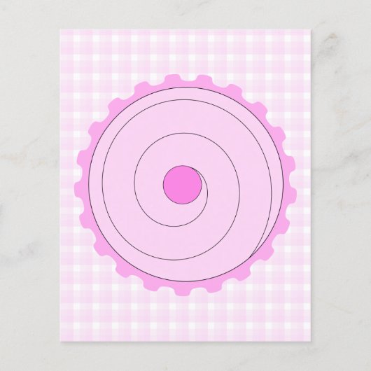 Roze Cupcake. Flyer (Achterkant)