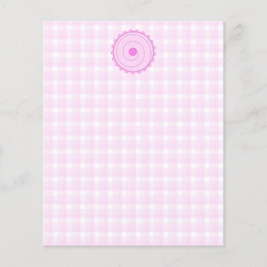 Roze Cupcake. Flyer (Voorkant)