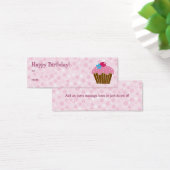 Roze Cupcake Gift Kaart (Bureau)