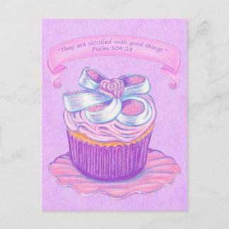 Roze Cupcake~Good-Doodscenario Briefkaart