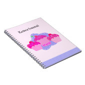 Roze Cupcake Journaal Notitieboek (Rechterzijde)