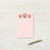 Roze cupcake Kitchen School Post schrijft over Gif Post-it® Notes (Op bureau)