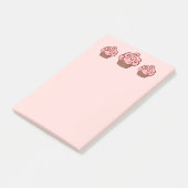 Roze cupcake Kitchen School Post schrijft over Gif Post-it® Notes (Schuin)