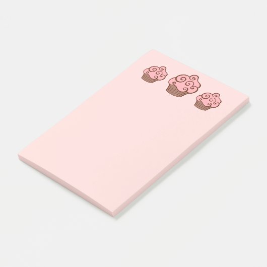 Roze cupcake Kitchen School Post schrijft over Gif Post-it® Notes (Schuin)