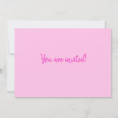 Roze Cupcake Kleurrijke 30e verjaardag uitnodiging (Achterkant)