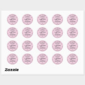 Roze Cupcake Label Cottage Bakkerij Verpakking (Vel)