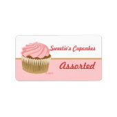 Roze Cupcake Labels (Voorkant)