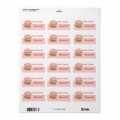 Roze Cupcake Labels (Full Sheet)