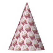 Roze Cupcake Lint Strooigoed Bruiloft Bruidsfeest Feesthoedjes (Links)