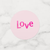 Roze Cupcake Love Confetti (Kleine voorkant)