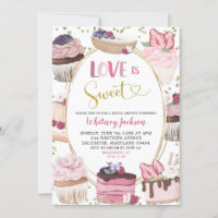 Roze Cupcake Love is Sweet Vrijgezellenfeest
