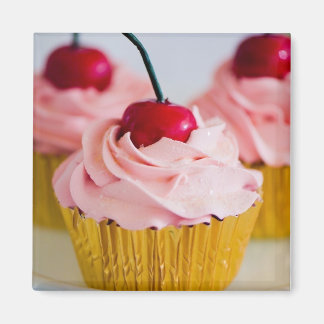 Roze cupcake Magnet