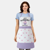 Roze Cupcake Moeder's Bakkerij Schort (Gedragen)