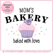Roze Cupcake Moeder's Bakkerij Schort