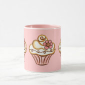 Roze Cupcake Mok (Midden)