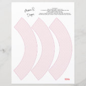 Roze cupcake-omhulsel, baby shower cupcakes (Voorkant)