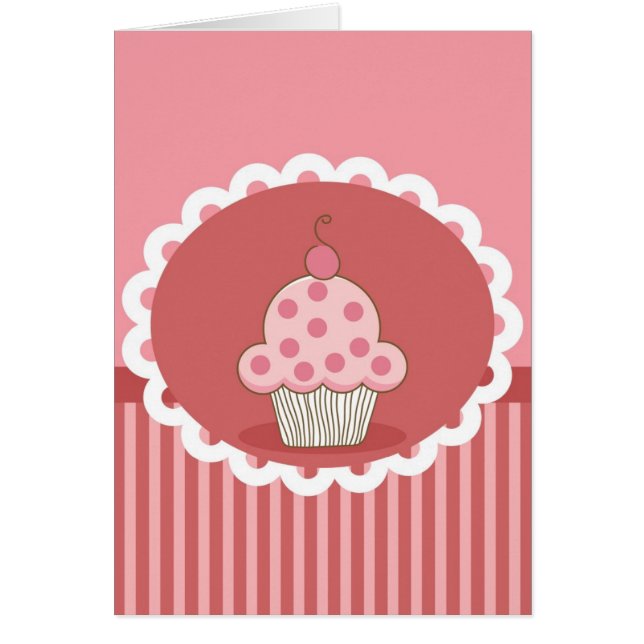 Roze cupcake-ontwerp (Voorkant)