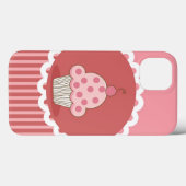Roze cupcake-ontwerp Case-Mate iPhone case (Achterkant (horizontaal))
