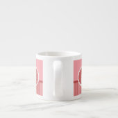 Roze cupcake-ontwerp espresso kop (Achterkant)