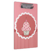 Roze cupcake-ontwerp klembord (Rechts)