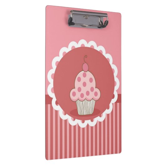 Roze cupcake-ontwerp klembord (Rechts)