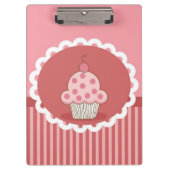 Roze cupcake-ontwerp klembord (Voorkant)