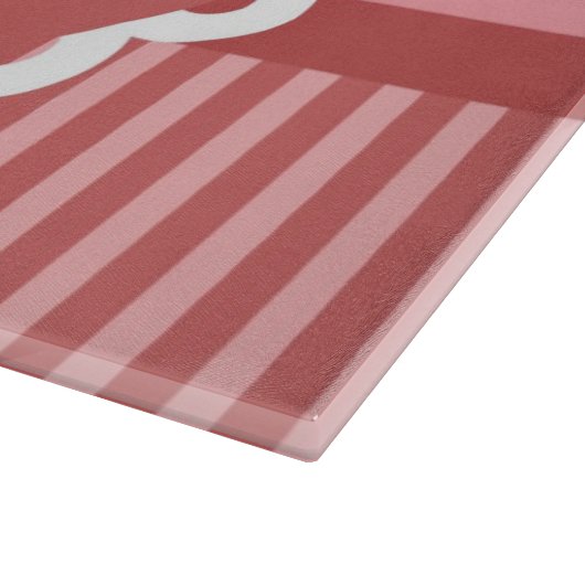 Roze cupcake-ontwerp snijplank (Hoek)