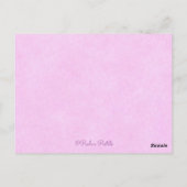 Roze Cupcake op Bord 2~ Briefkaart van de Manuscri (Achterkant)