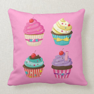 Roze Cupcake Pillow Kussen