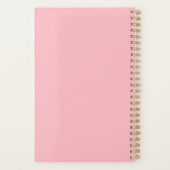 Roze cupcake Planner met diameter (Achterkant)