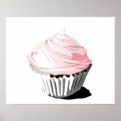 Roze cupcake poster (Voorkant)
