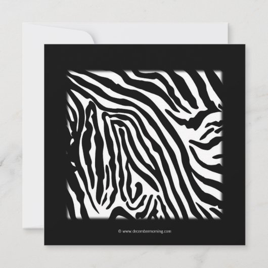 Roze Cupcake Roze Zebra Baby shower Kaart (Achterkant)